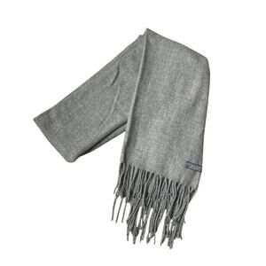 Virgin Wool Gray Scarf